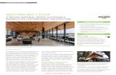 WESTERN RED CEDAR - AIA Courses and Education - Hanley Wood … · 2017-11-01 · WESTERN RED CEDAR A PROVEN MATERIAL ... The preference for some wood in interiors was revealed in
