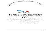 TENDER DOCUMENT FOR - Home | Jammu and …jkspdc.nic.in/tender_files/2012/Karnah/Tender Document...TENDER DOCUMENT FOR UP-GRADATION OF HEP KARNAH FROM 2X1MW TO 3X4 MW IN TEHSIL KARNAH