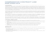 COMPARATIVE CONTRACT LAW AND PRACTICE1).pdf · COMPARATIVE CONTRACT LAW AND PRACTICE OVERVIEW Comparative Law is one of the most fascinating subjects in the legal syllabus. This area