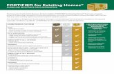 FORTIFIED for Existing Homes® - Mississippi Insurance ...€¦ · The Insurance Institute for Business & Home Safety’s FORTIFIED for Existing Homes™ hurricane program, ... •