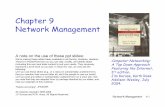 Chapter 9 Network Management - Wayne State …hzhang/courses/6290/Lectures/8...Network Management 9-2 Chapter 9: Network Management Chapter goals: introduction to network management