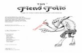 Sample file - watermark.dndclassics.comwatermark.dndclassics.com/pdf_previews/50012-sample.pdf · FOREWORD The FIEND FOLIO'" Tome of Creatures Malevolent and Benign is the first major
