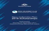 New Colombo Plan 2018 Scholarships - Department of …dfat.gov.au/people-to-people/new-colombo-plan/...From the Governor‑General It is a great pleasure to welcome the 2018 New Colombo
