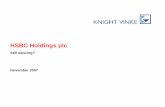 HSBC Holdings plcHSBC Holdings plc - Knight Vinkeknightvinke.com/.../06/Knight-Vinke-report-on-HSBC_November-20071.pdfHSBC Holdings plcHSBC Holdings plc Still ... (This presentation