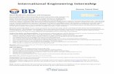 International Engineering Internship - Brigham … Engineering Internship About BD (Becton, Dickinson and Company): BD is a leading global medical technology company that partners