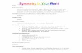 Symmetry in Your world - Hillsboroughelementarymath.mysdhc.org/CCSSMGCG13/3/res/unit11/symmetry.pdf · shapes to have symmetry. • Exploration through Yes/No sort: Using different