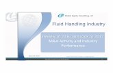 Fluid Handling Industry - Hydraulic Institute - M and A... · Fluid Handling Industry ... 2015 Hydraulic Ins.tute Annual Mee.ng 2017 16 ... Quesons & Answer Session Hydraulic Ins.tute
