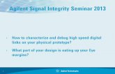 Agilent Signal Integrity Seminar 2012 - keysight.com · Agilent Signal Integrity Seminar 2013 ... Where does eye mask come from (eg. Rx chip) ... 0.1 1 10 100 0.01 0.1 1 10 100 [UI]