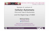 Session Lecture Cellular Automata - spatialcomplexity.info · Cellular Automata One and Two‐D ... Lectures on Complexity and Spatial Simulation ... • Yeh and Li, Hong Kong –Pearl
