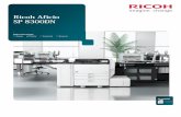 Ricoh Aficio SP 8300DN - Copier Catalogbrochure.copiercatalog.com/ricoh/aficiosp8300dn.pdf · 2017-09-26 · The Ricoh Aficio SP 8300DN offers a standard paper capacity of 1,200 ...