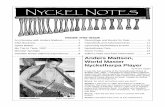 Anders Mattson, World Master Nyckelharpa Player · Nyckel Notes Oct 1997 2 ... tongue-in-cheek, of course. ... music for dancing include people like the Sahlströms, Tallroth and