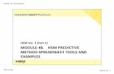 HSM Vol. 3 (Part C) MODULE HSM PREDICTIVE METHOD ...michiganltap.org/.../technical/Module_4b_Spreadsheets-ee.pdf · HSM PREDICTIVE METHOD SPREADSHEET TOOLS AND ... HSM Training Module