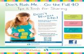Don’t Rush Me . . .Go the Full 40 - Healthy Mom&Baby · Don’t Rush Me . . .Go the Full 40 Tips &Tools for Sharing ... (particularly late preterm infants), ... Intermountain Health