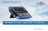E6500 Power Quality Analyzer - ZLG Power Quality Analyzer VO… · E6500 power quality analyzer can record and analyze all power quality parameters such as harmonics, voltage, current,