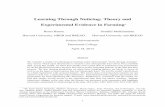 Learning Through Noticing: Theory and Experimental ...jschwartzstein/papers/NoticingMain.pdf · Learning Through Noticing: Theory and Experimental Evidence in ... Learning failures