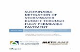 SUSTAINABLE MITIGATION OF STORMWATER … · PAVEMENT March 2018 A Research Report from the National Center ... Fully permeable asphalt pavement design ... Flexural Strength of Permeable