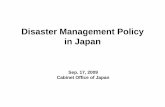 Disaster Management Policy in Japan - IJBG than 20% of Earthquake with M6 or greater in the world occurred around ... Large-scale Earthquake predicted in the future ... Earthquake