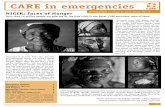 CARE in emergencies - Hilfsorganisation · The CARE in emergencies newsletter is published by ... recovery activities around the world ... earthquake, cholera India: floods, ...