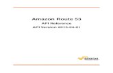 Amazon Route 53 API Reference - Amazon Web Servicesawsdocs.s3.amazonaws.com/Route53/latest/route53-api.pdf · Examples ... This Amazon Route 53 API Ref erence explains ho w to use