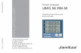 Power Analyser UMG 96 RM-M 20-250V)-UL.pdfPower Analyser UMG 96 RM-M Operating instructions and ... 1 10.01.857 Screw terminal, pluggable, 2-pin ... circuit breakers and busbar