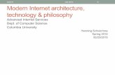 2/23/15 AIS 2015 1 Modern Internet architecture, technology & philosophyhgs/teaching/ais/slides/2015 AIS... · 2015-02-23 · Modern Internet architecture, technology & philosophy
