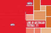 LAWS OF AUSTRALIAN FOOTBALL 2015 - AFL … Laws of Australian Football 2015 Laws of Australian Football 2015 9 Member Protection Policy or MPP: means the policy endorsed by the AFL