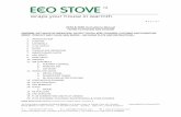 E678 & E850 Instructions Manual TESTED TO ... - Ecco Stove AEA E850 678 instruction... · E850 E678 Instructions ... Currently the Ecco stove is tested for wood burning but wood maybe