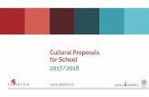 Cultural Proposals for School 2017/2018 - Castello Sforzesco · 2017-10-31 · 2017/2018. Founded by Galeazzo ... Museo di Arte Antica with the Sala delle Asse painted by Leonardo