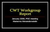 CWT Workgroup Report - RMPCGeorge...CWT Workgroup Report January 2008, PSC meeting Marianna Alexandersdottir. 5/1/2008. 2. Pacific Salmon Treaty Memorandum of Understanding “The