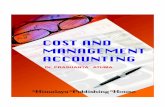 COST - himpub.com · Standard Costing 383-389 20. Uniform Costing 390-396 ... 10 Cost and Management Accounting (2) ... expenses are not classified as to direct and indirect items,