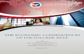 THE ECONOMIC CONSEQUENCES OF THE … ECONOMIC CONSEQUENCES OF THE VOLCKER RULE by Anjan VThak . or John E. Simon Professor of Finance Olin School of Business Washington University