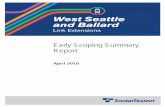 Early Scoping Summary Report - soundtransit.org · scoping started the public planning and environmental processes for the project. This report ... ggest ed re moving t he ... uld