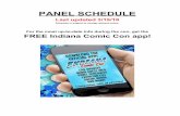 PANEL SCHEDULE - indianacomiccon.com · SMALL & SELF PUBLISHING 101 1:00pm ... Longtime MAD Magazine illustrator Tom Richmond talks about what it’s like doing movie and ... through