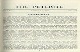 THE PETERITE - stpetersyork.org.uk · THE PETERITE Vol. LXI I JANUARY ... If the trend of some educational thinking should prevail, the rat-race ... announced in the Wonderland caucus-race,