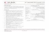 IP LogiCORE FIR Compiler v5 - Xilinx - All Programmable · † High-performance finite impulse response ... the interface pins to the FIR Compiler module. Filter input data is ...