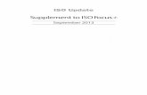 ISO Update · ISO Update, Supplement to ISO Focus -- September 2013 1 International Standards in process ... ISO/CD 8502-3 Preparation of steel substrates before applica-