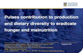 Pulses contribution to production and dietary diversity to ... · Pulses are grown in climate ranging ... Tanzania 75-90 70 Mozambique 55-75 75 ... Chickpea Lentil Greengram Blackgram