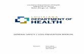 GENERAL SAFETY / LOSS PREVENTION MANUAL - Louisiana · The LDH Safety/Loss Prevention Manual applies to all offices within the Louisiana Department of Health. ... The Office of Risk