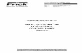 FRICK QUANTUM HD COMPRESSOR CONTROL HD 201 · communications setup frick® quantum™ hd compressor