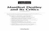 Manifest Destiny and Its Critics - Mr. Mermelstein's ... Destiny+and... · Manifest Destiny and Its