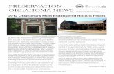 PRESERVATION OKLAHOMA NEWS - Oklahoma … Oklahoma News, the newsletter of Oklahoma’s historic preservation community, is published quarterly as a joint project of Preservation Oklahoma