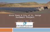 Practical Consideration of Solar Energy · PPT file · Web view2018-01-21 · Colin W. Jack, PEChief Operating Officer. Dixie Power & City of St. George. SunSmart Project