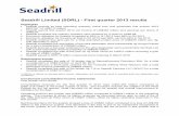 Seadrill Limited (SDRL) - First quarter 2013 results/media/Files/S/Seadrill/reports/2013/seadrill... · 1 Seadrill Limited (SDRL) - First quarter 2013 results Highlights • Seadrill