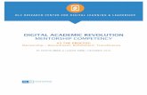 DIGITAL ACADEMIC REVOLUTION MENTORSHIP COMPETENCY · Digital Academic Revolution: ... relationships and exposure to qualified ... A crucial aspect of helping instructors be successful