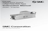 Large Flow Rate Type Instruction Manual - SMC … · 2011-05-03 · Digital Flow Switch Large Flow Rate Type Instruction Manual ... 4 20 Analog Output [mA] Instantaneous flow ...