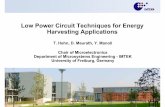 Low Power Circuit Techniques for Energy Harvesting ... · Low Power Circuit Techniques for Energy Harvesting Applications ... Adaptive Switched Capacitor Interface ... Piezoelectric