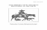 SOUTHERN NEW MEXICO HISTORICAL REVIEW Southern New Mexico Historical Review ... a member of Van Patten’s party group from Doña Ana and Picacho ... Chihuahua, and the