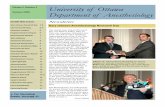 Volume 5, Number 3 University of Ottawa Summer … 5, Number 3 University of Ottawa Department of Anesthesiology ... Case Discussion – Peri-operative Medicine