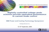 Digitally controlled voltage mode schemes provide ... · Digitally controlled voltage mode schemes provide equivalent performance ... zAdvantages Large ramp ... Intelligent digital