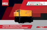 POWER GENERATORS - niletrac.comniletrac.com/visa/images/pdfs/telecommunications.pdf · ONIS VISA: TAILORING IS AN ART HIGH PERFORMANCE EXTENDED SERVICE INTERVALS LOW CAPEX AND OPEX